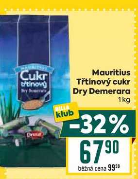 Mauritius Třtinový cukr Dry Demerara 1kg