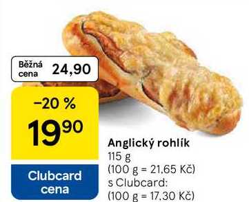 Anglický rohlík, 115 g  