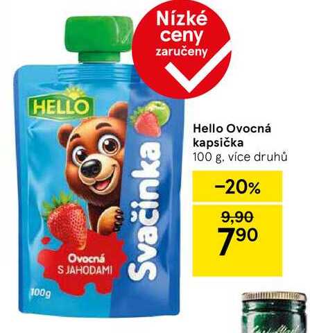 Hello Ovocná kapsička, 100 g, více druhů 