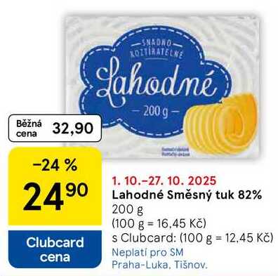Lahodné Směsný tuk 82%, 200 g 