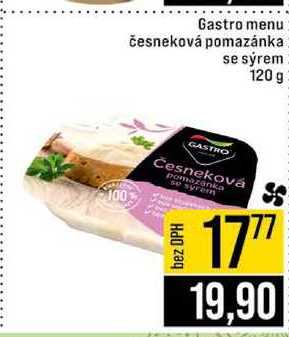 Gastro menu česneková pomazánka se sýrem 120 g 