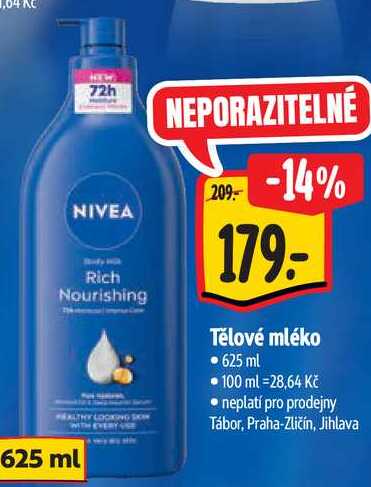 Tělové mléko, 625 ml 