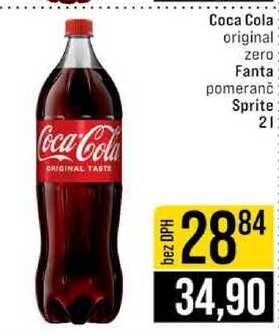 Coca Cola / Fanta / Sprite 2 l 