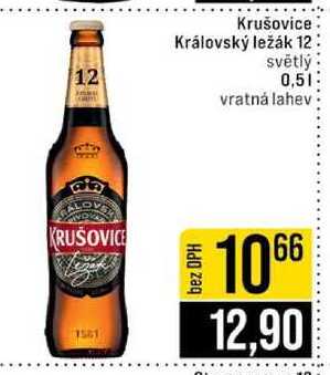 Krušovice Královský ležák 12 světlý 0,5 l