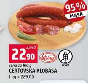 Čertovská klobása 100g