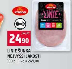 Linie šunka nejvyšší jakosti 100g