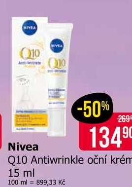 Nivea Q10 Antiwrinkle oční krém 15 ml 