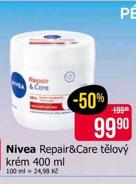 Nivea Repair&Care tělový krém 400 ml 