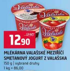 Mlékarna Valašské Meziříčí smetanový jogurt z Valašska 150g