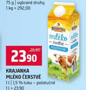 Krajanka mlého čerstvé 1l