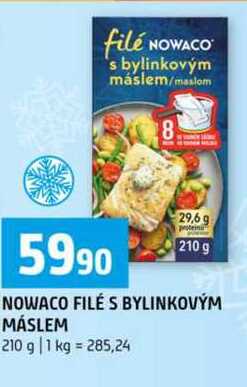 Nowaco filé s bylinkovým máslem 210g