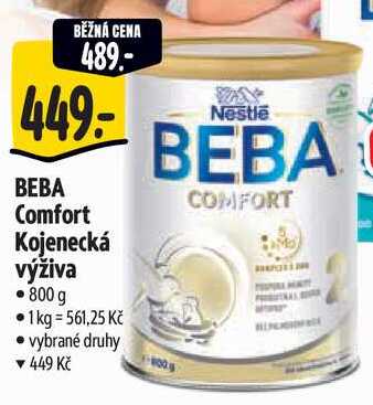 BEBA Comfort Kojenecká výživa, 800 g