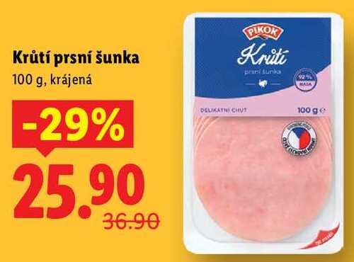 Krůtí prsní šunka, 100 g