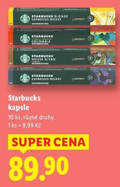 Starbucks kapsle, 10 ks