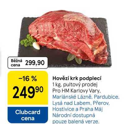 Hovězí krk podplecí, 1 kg