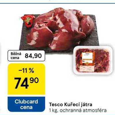Tesco Kuřecí játra, 1 kg