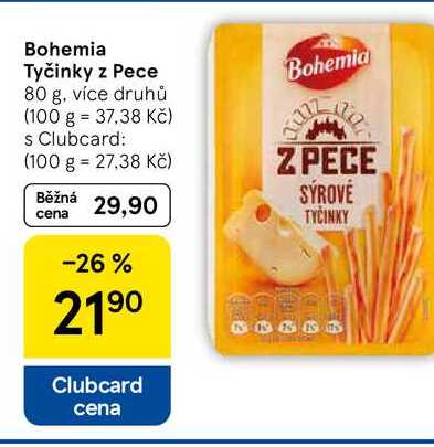 Bohemia Tyčinky z Pece, 80 g