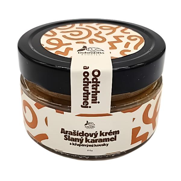 DobroDílo Arašídový krém - slaný karamel s křupavými kousky