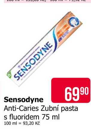 Sensodyne Anti-Caries Zubní pasta s fluoridem 75 ml 