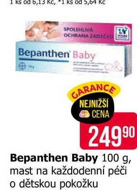 Bepanthen Baby 100 g, mast na každodenní péči o dětskou pokožku