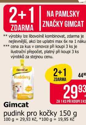 Gimcat pudink pro kočky 150 g 
