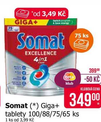 Somat Giga+ tablety 100/88/75/65 ks
