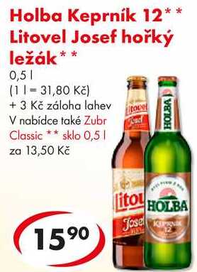 Litovel Josef hořký ležák, 0,5 l