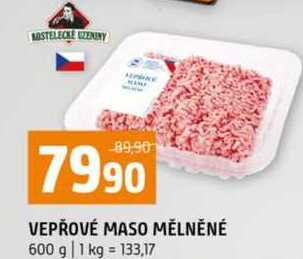 Vepřové maso mělněné 600g