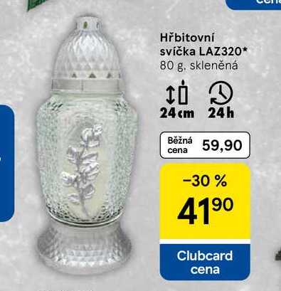 Hřbitovní svíčka LAZ320, 80 g