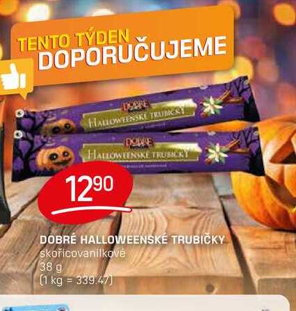 DOBRÉ HALLOWEENSKÉ TRUBIČKY skořicovanilkové 38 g  