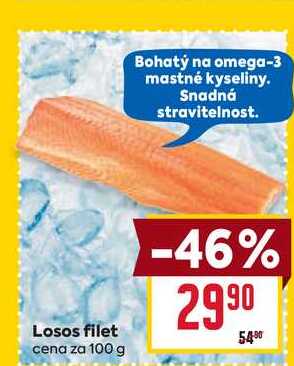 Losos filet cena za 100g