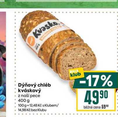 Dýňový chléb kváskový z naší pece 400 g  