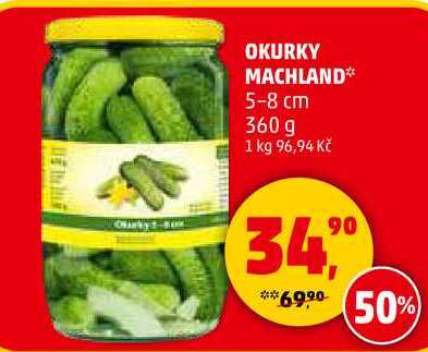 OKURKY MACHLAND 5-8 cm, 360 g