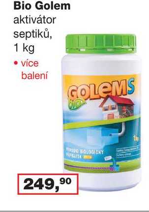 Bio Golem aktivátor septiků, 1 kg