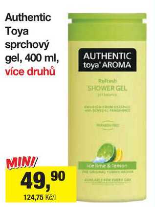 Authentic Toya sprchový gel, 400 ml, více druhů