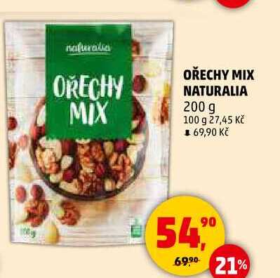 OŘECHY MIX NATURALIA, 200 g