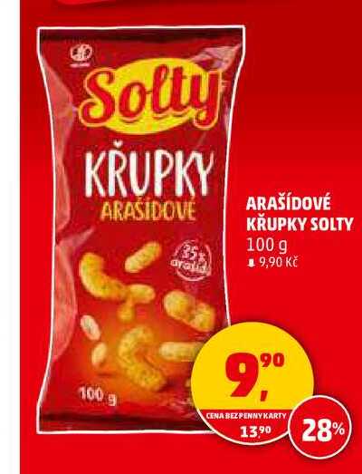 ARAŠÍDOVÉ KŘUPKY SOLTY, 100 g