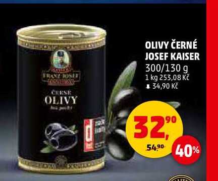 OLIVY ČERNÉ JOSEF KAISER, 300 g