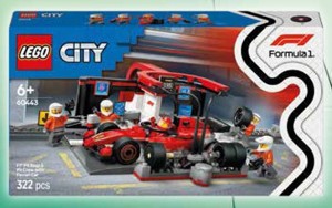 LEGO® City 60443 Zastávka v boxech F1® a personál s vozem Ferrari