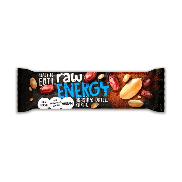 Ready to eat! RAW Energy arašídy, datle, kakao
