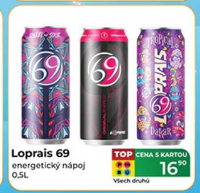 Loprais 69 energetický nápoj 0,5L