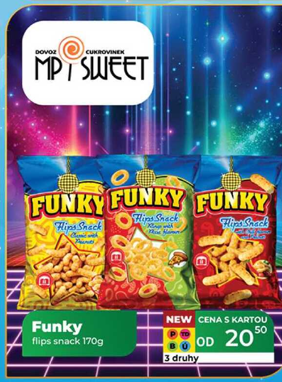 Funky flips snack 170g