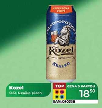 Kozel 0.5L Nealko plech 