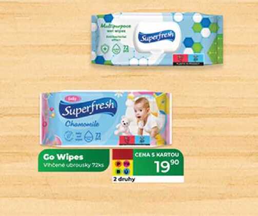 Go Wipes vlhčené ubrousky 72ks