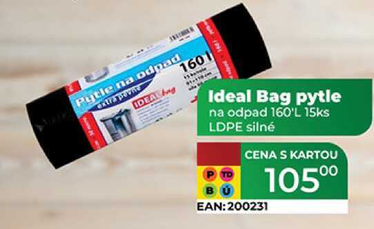 Ideal Bag pytle na odpad 160'L 15ks LDPE silné