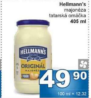 Hellmann's majonéza tatarská omáčka 405 ml