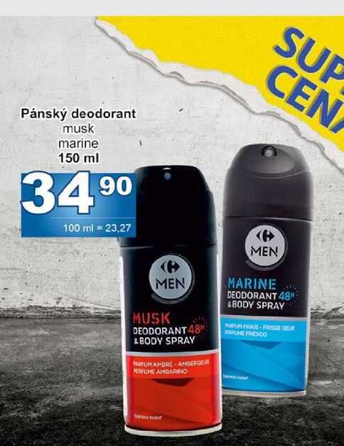 Pánský deodorant musk marine 150 ml
