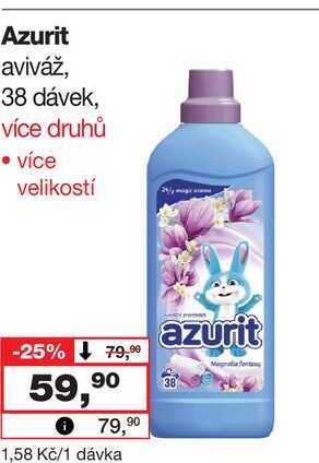 Azurit aviváž, 38 dávek