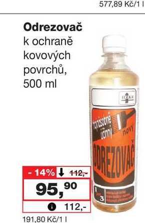 Odrezovač k ochraně kovových povrchů, 500 ml