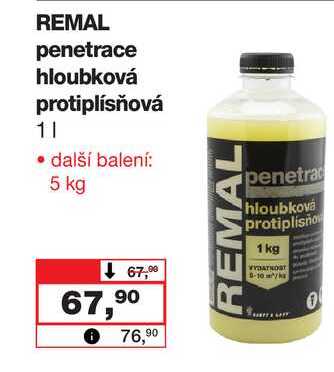 REMAL penetrace hloubková protiplísňová 1l